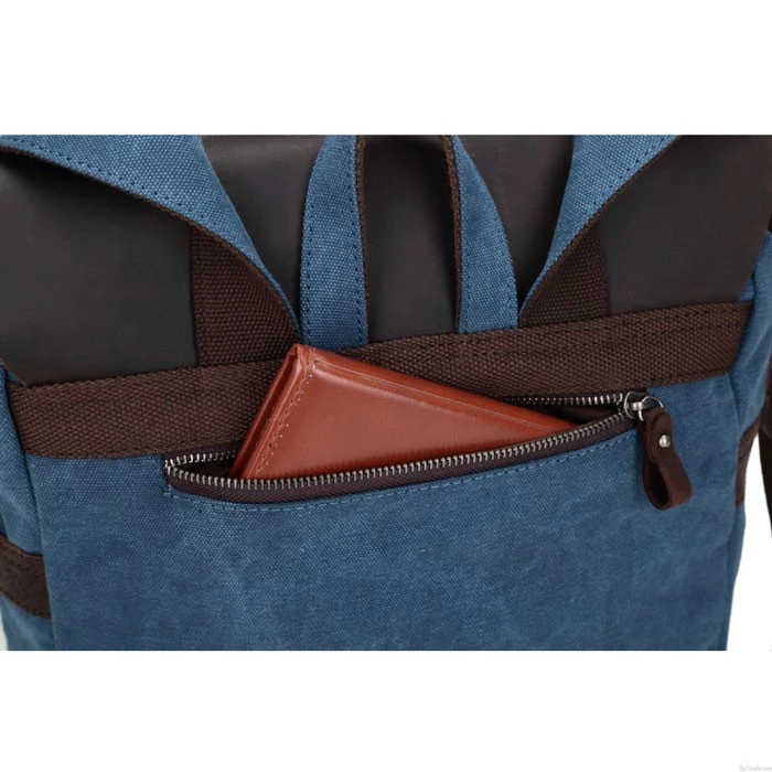 Man Design Backpack Anti Theft Canvas