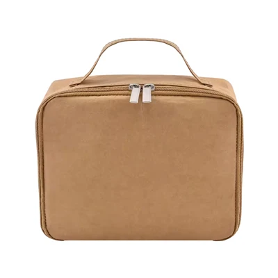 Washable Kraft Daim Ntawv Cosmetic Hnab Case